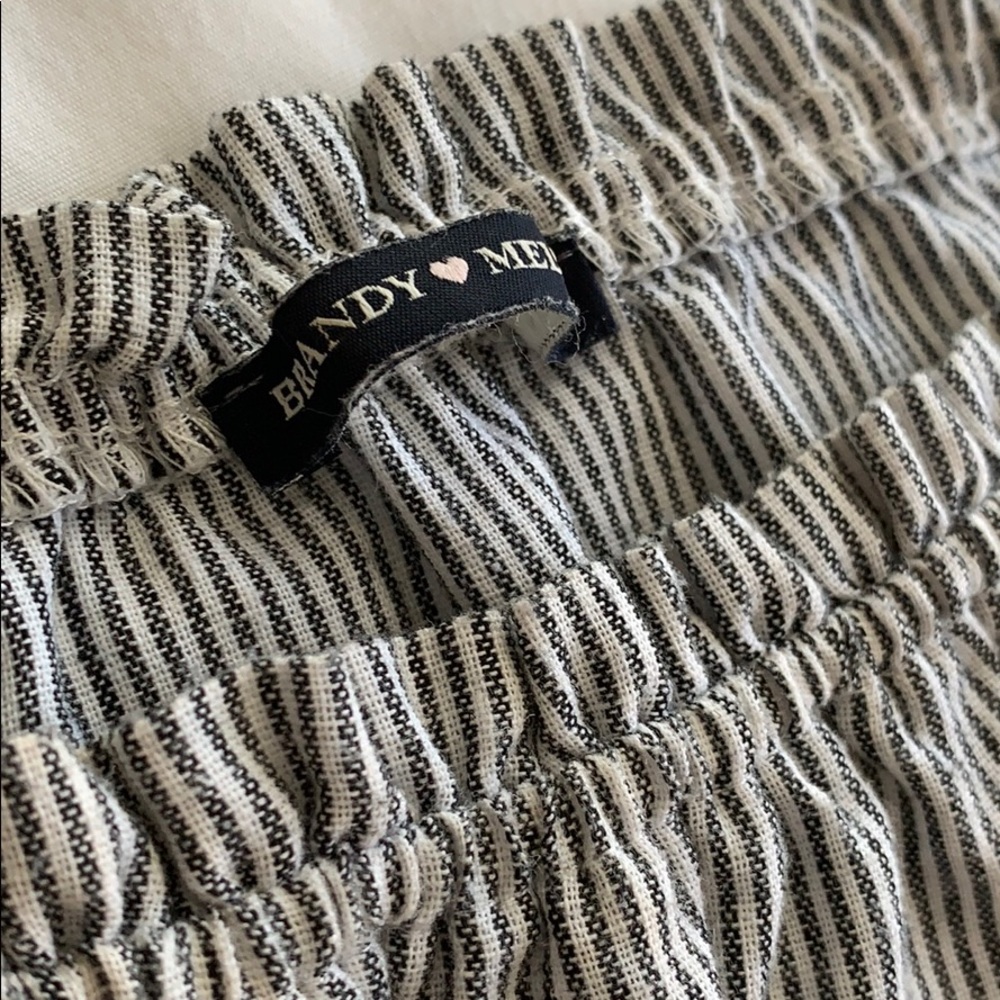 Off the Shoulder Brandy Melville Striped Crop Top